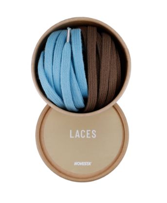 Immagine di COTTON LACES 40 BRWN/09 SKY BL