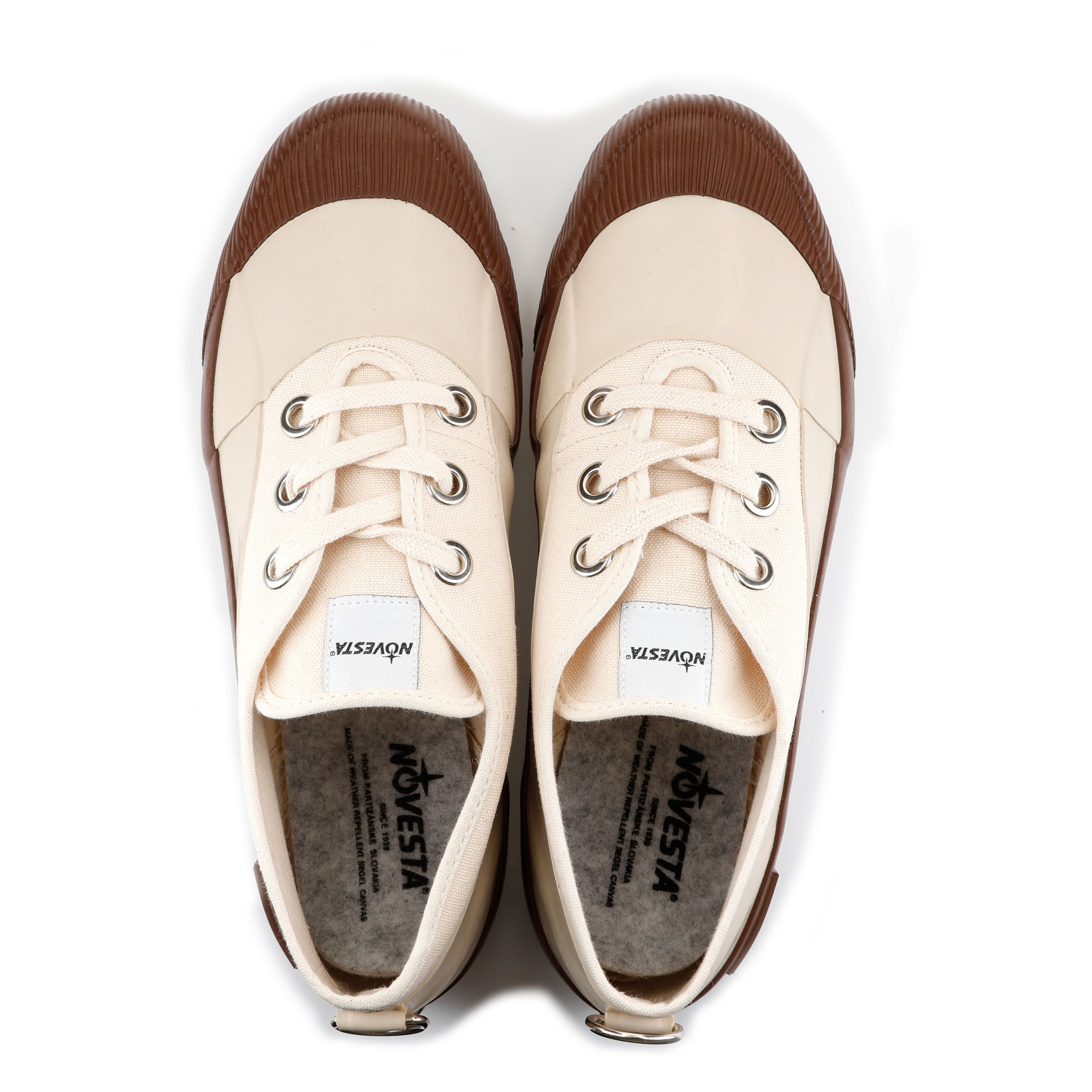Bild von Rubber Sneaker Low ecru/brown